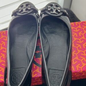Tory Burch Aden Ballet Flats - Black Patent Leather